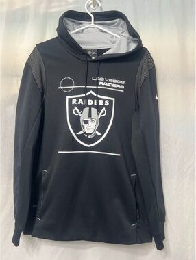Nike NFL On Field Las Vegas Raiders Dri-FIT Hoodie Men's Large